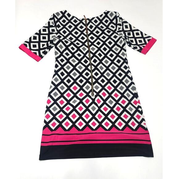 Eliza J geometric shift dress women's size 6 - Picture 7 of 8